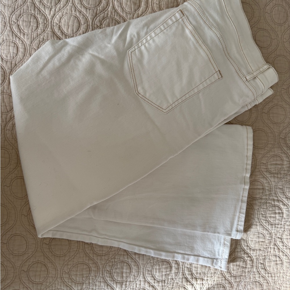 LOFT kick crop jeans size 12, white